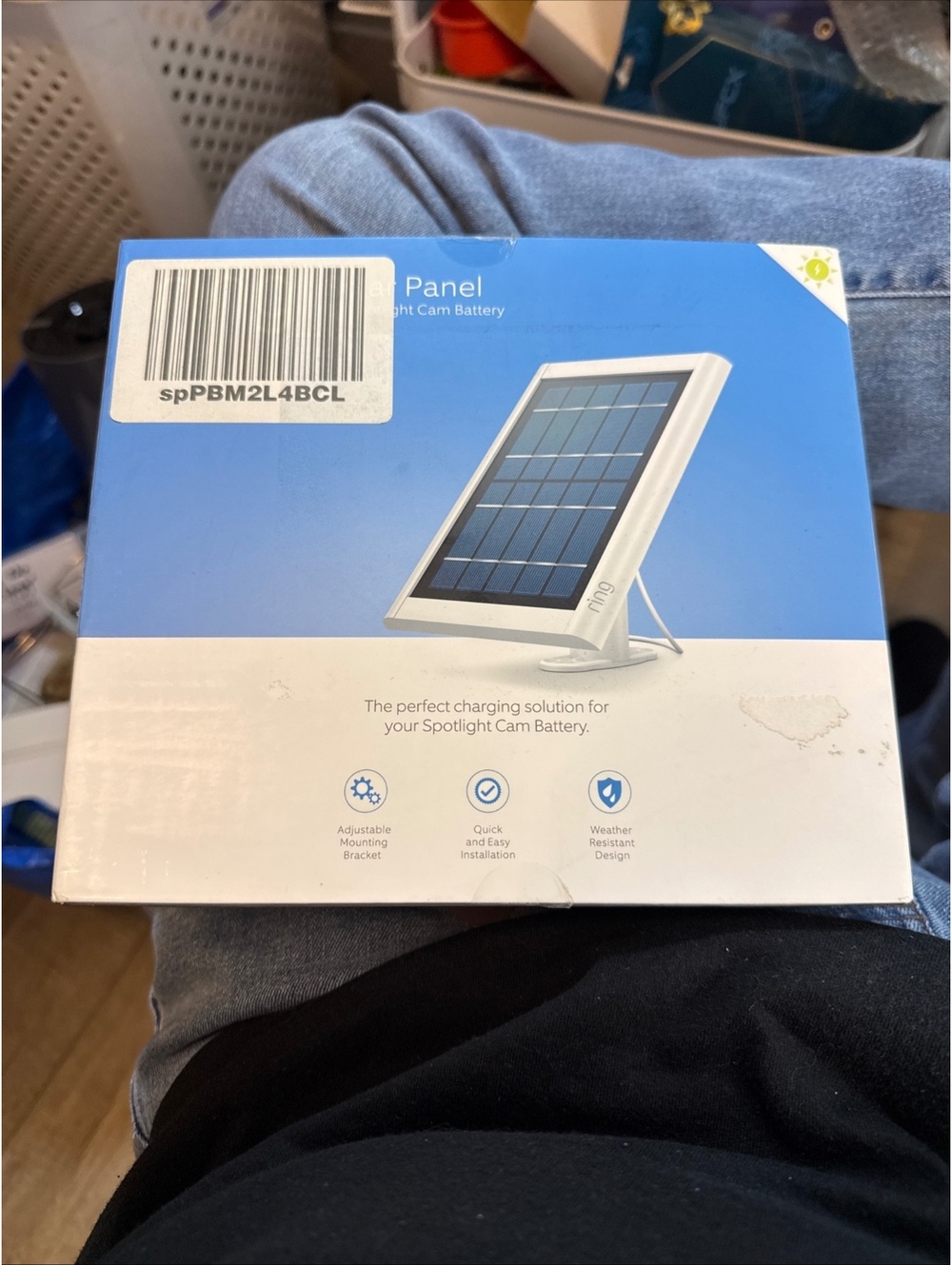 Ring Solar Panel for Spotlight Cam Battery - Weather Resistant Charging Solution